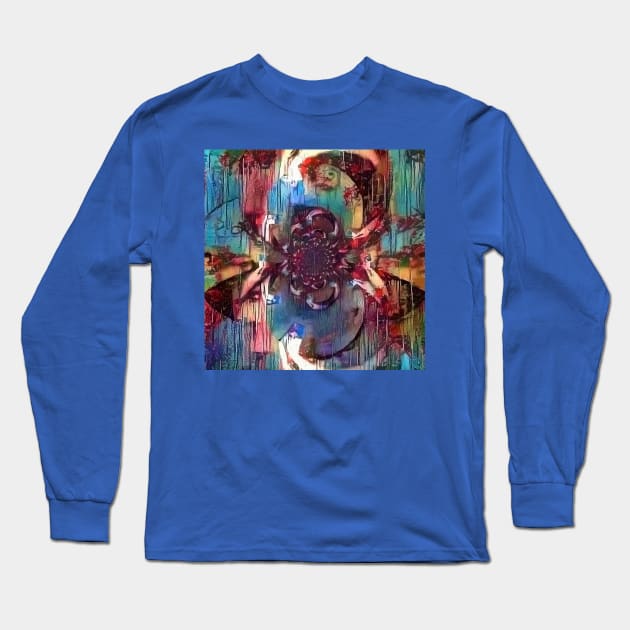 Abstract canvas in vivid colors Long Sleeve T-Shirt by rolffimages